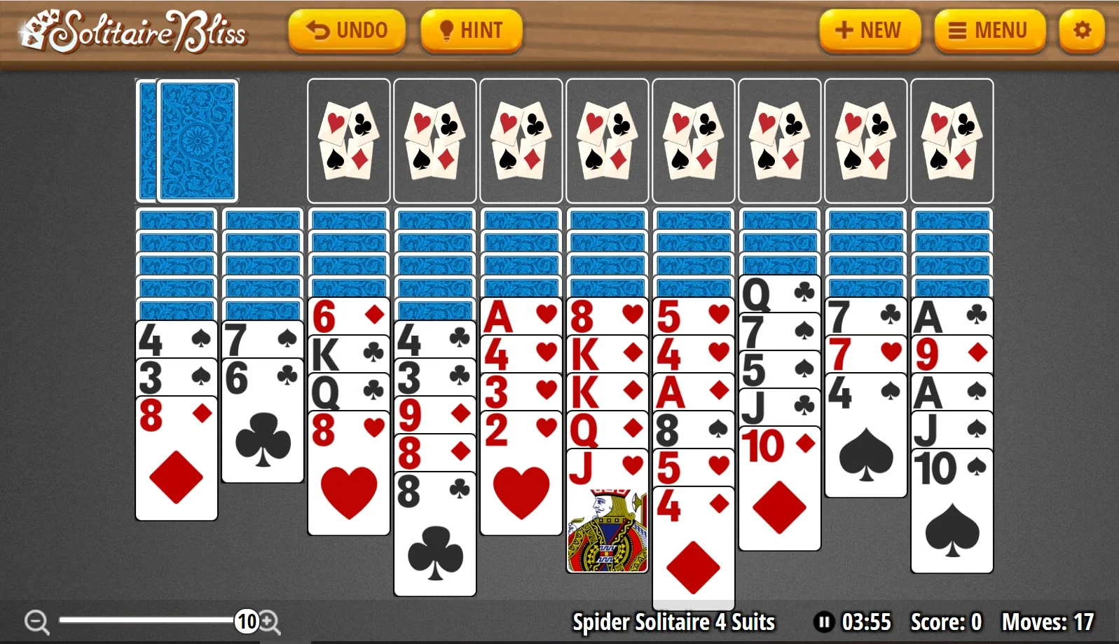Spider solitaire two suits free